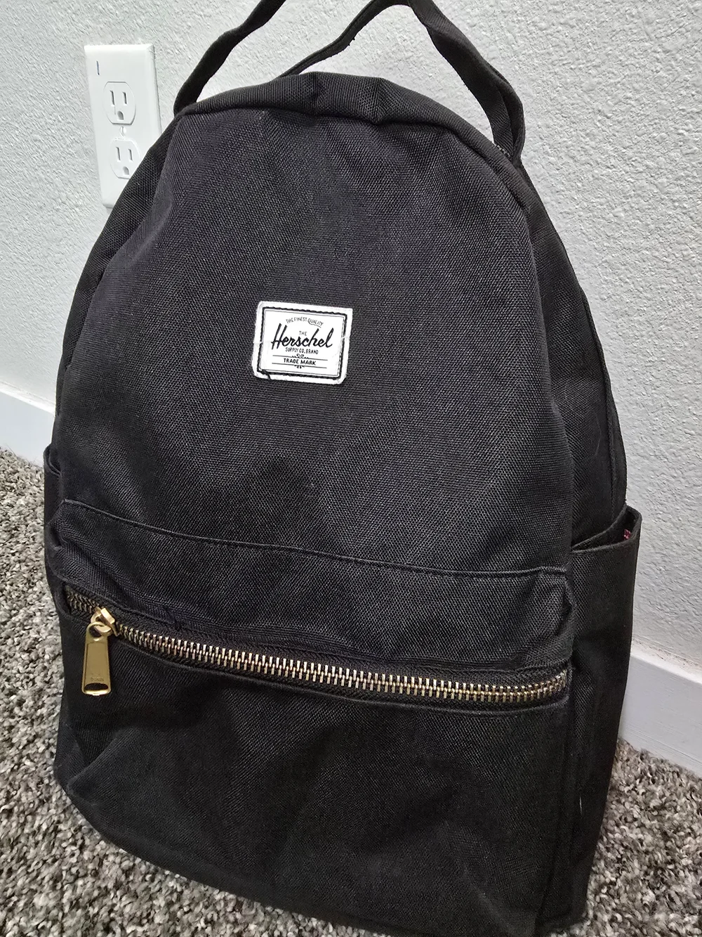 Herschel Supply Company Black Canvas Backpack